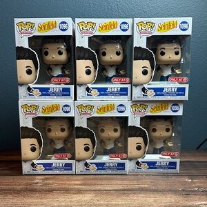 Lot of 6 - Jerry Seinfeld Pop! Figures #1096 - Target Exclusive